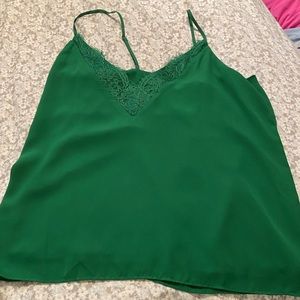 Kelly Green Lace Camisole NWT